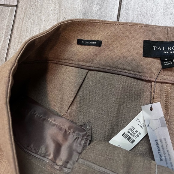 Talbots New With Tags Brown Signature Brown Trouser Size 8P - Picture 4 of 7